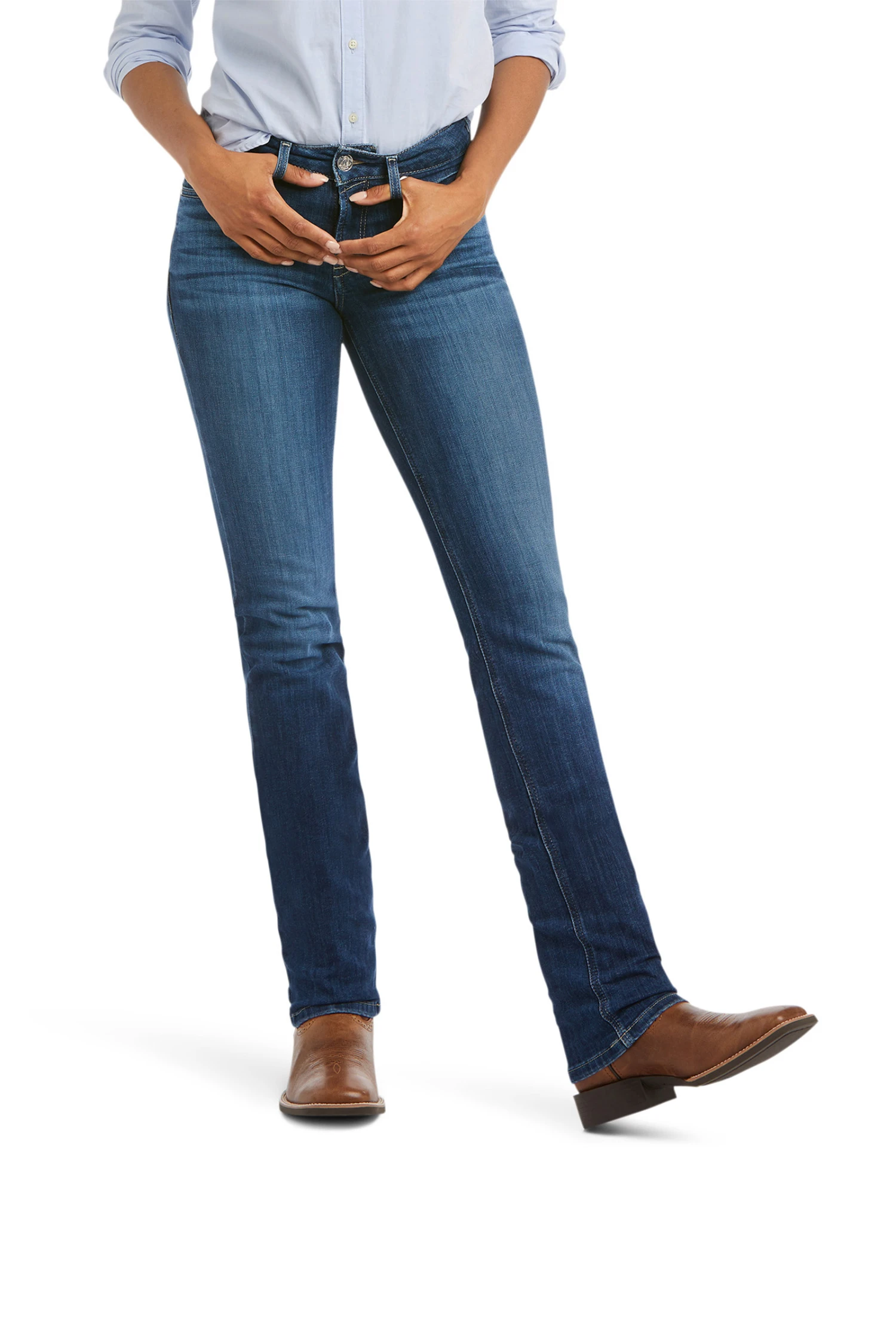 Ariat Real PR Abby Straight Reithose Mit Vollbesatz In Jeansoptik Für Damen 3 Ariat Real PR Abby Straight Reithose Mit Vollbesatz In Jeansoptik Für Damen